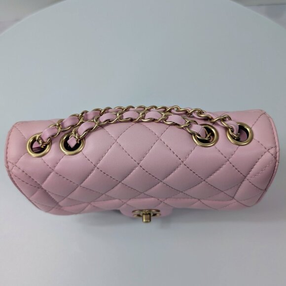 Chanel Light Pink Rose Mademoiselle Mini Rectangular Classic Flap Bag - Picture 10 of 16